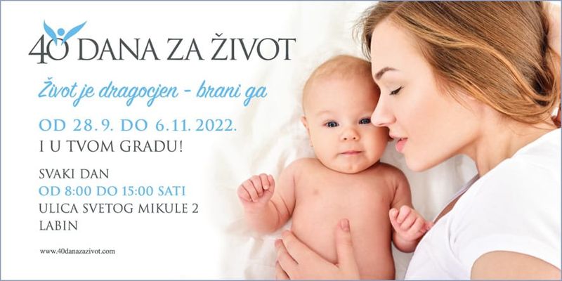Jesenska kampanja Inicijative 40 dana za život u tijeku